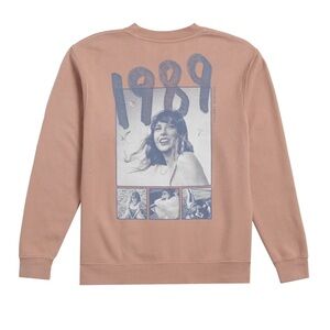 TAYLOR SWIFT 1989 TAYLORS VERSION PINK CLAY  SWEATSHIRT XL!🐚🥥🌸